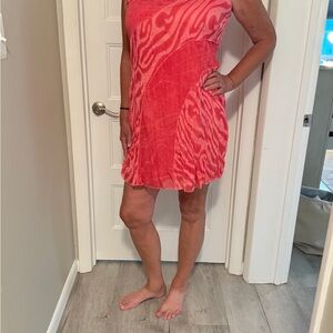 NWT Coral Swirl Women's Summer Dress